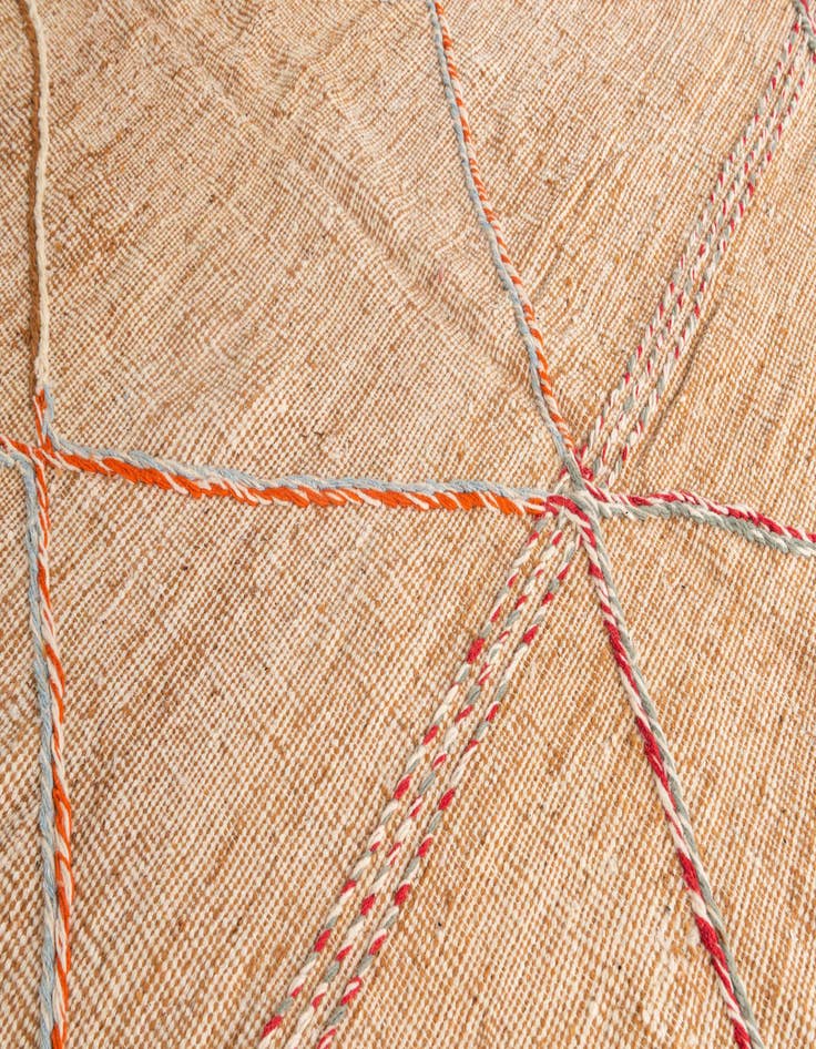 Detail image of  6' 5 x 9' 9  Hand Knotted Moroccan Wool Rug