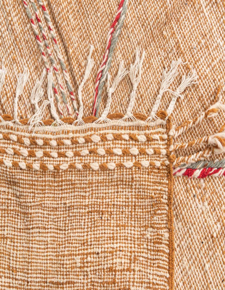 Detail image of  6' 5 x 9' 9  Hand Knotted Moroccan Wool Rug