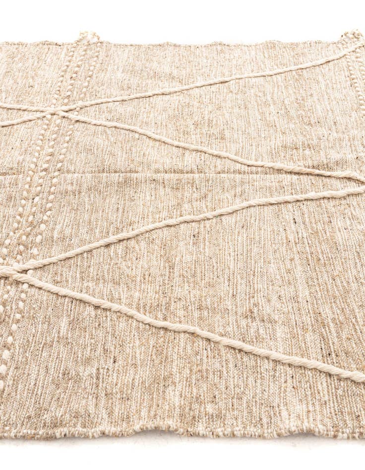 Detail image of  6' 4 x 9' 10  Hand Knotted Moroccan Wool Rug