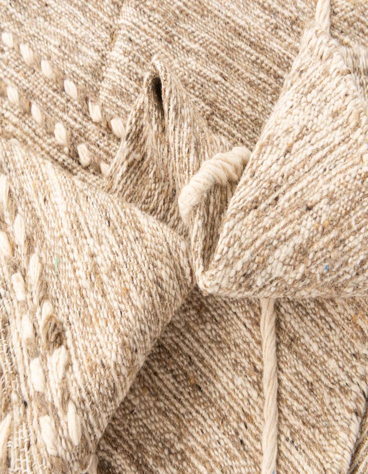 Detail image of  6' 4 x 9' 10  Hand Knotted Moroccan Wool Rug