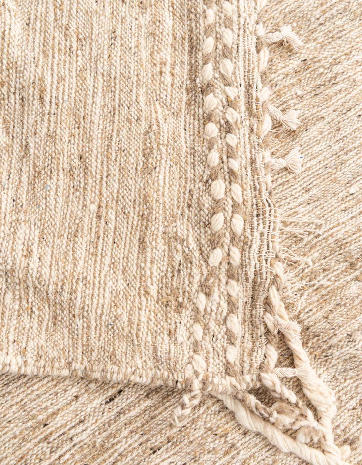 Detail image of  6' 4 x 9' 10  Hand Knotted Moroccan Wool Rug