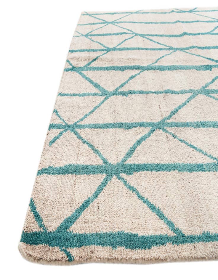 Detail image of  5' 7 x 7' 9  Hand Knotted Moroccan Wool Rug