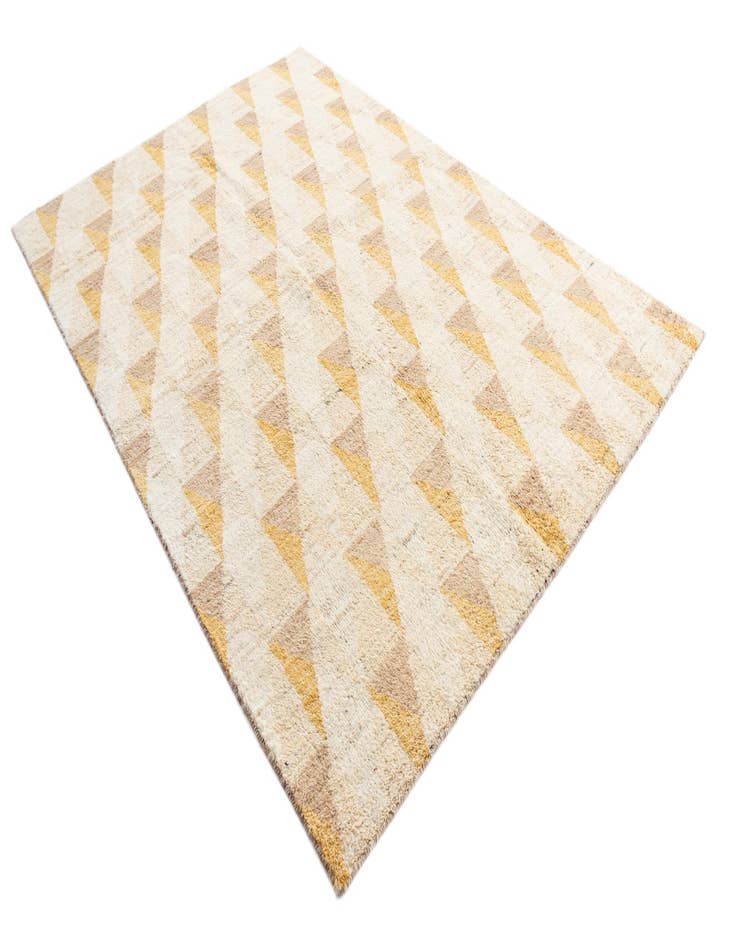 Detail image of  5' 7 x 8' 4  Hand Knotted Moroccan Wool Rug