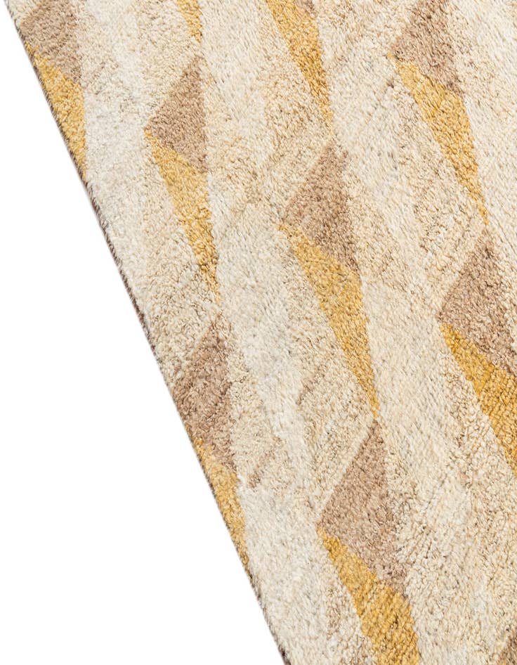 Detail image of  5' 7 x 8' 4  Hand Knotted Moroccan Wool Rug