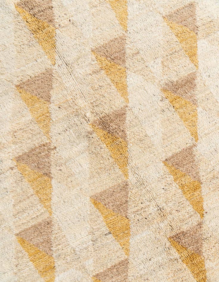 Detail image of  5' 7 x 8' 4  Hand Knotted Moroccan Wool Rug