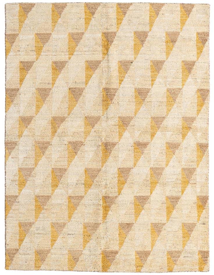 Detail image of  5' 7 x 8' 4  Hand Knotted Moroccan Wool Rug