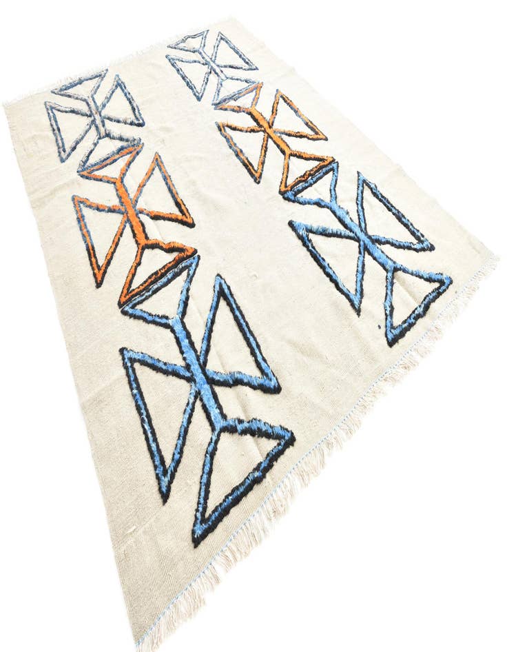 Detail image of  8' 3 x 11'  Hand Knotted Moroccan Wool Rug