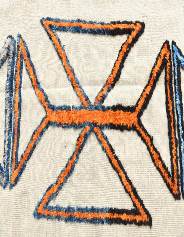 Detail image of  8' 3 x 11'  Hand Knotted Moroccan Wool Rug