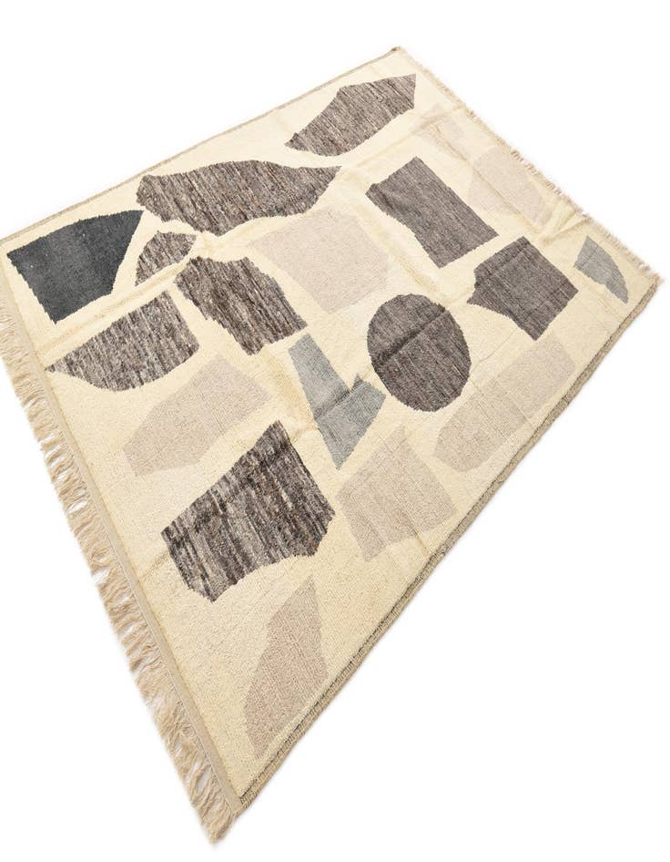 Detail image of  9' x 12' 8  Hand Knotted Moroccan Wool Rug