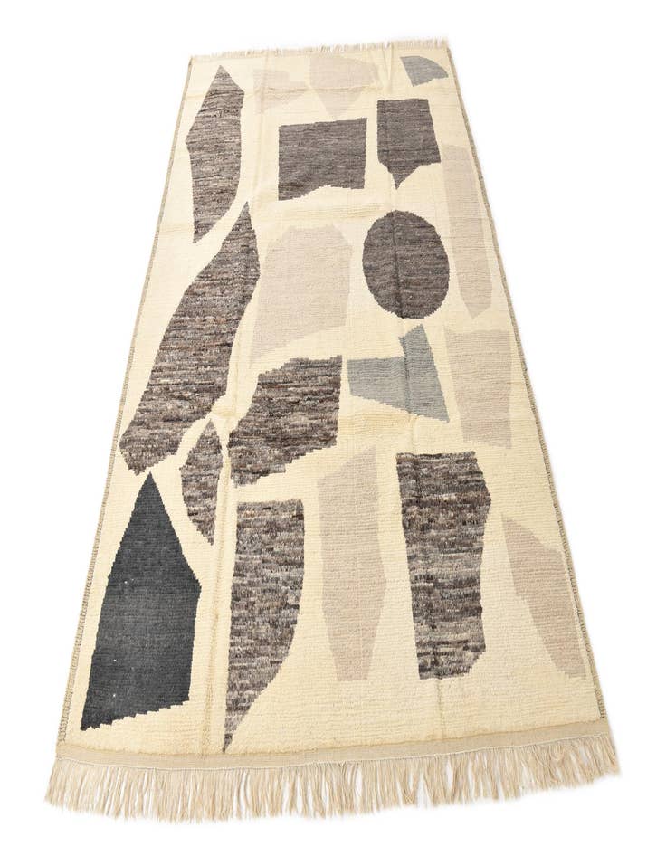 Detail image of  9' x 12' 8  Hand Knotted Moroccan Wool Rug