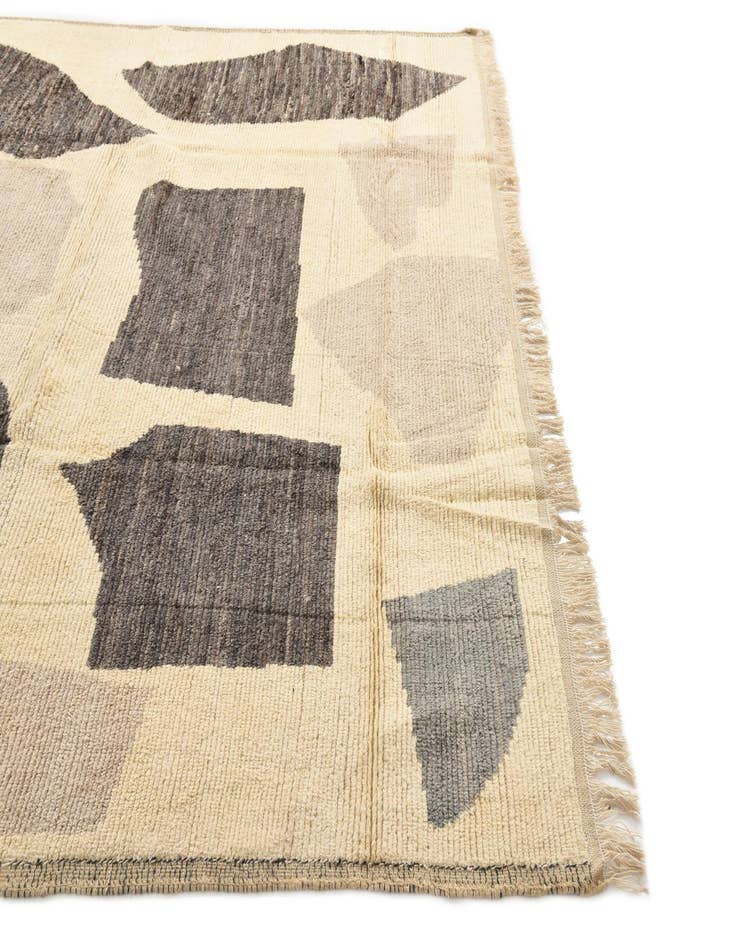 Detail image of  9' x 12' 8  Hand Knotted Moroccan Wool Rug