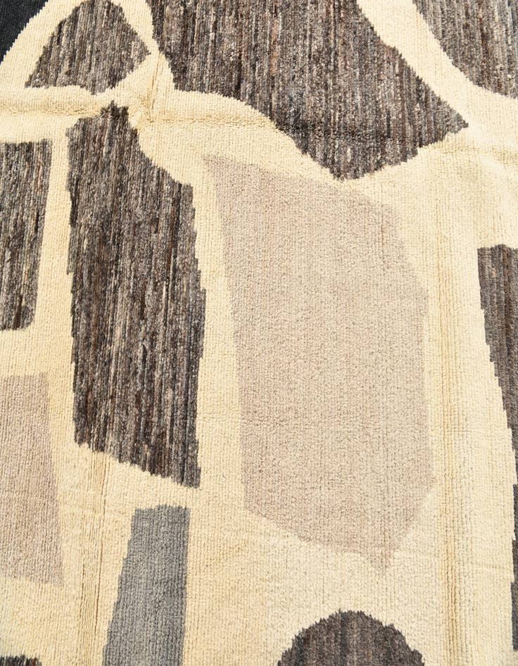 Detail image of  9' x 12' 8  Hand Knotted Moroccan Wool Rug