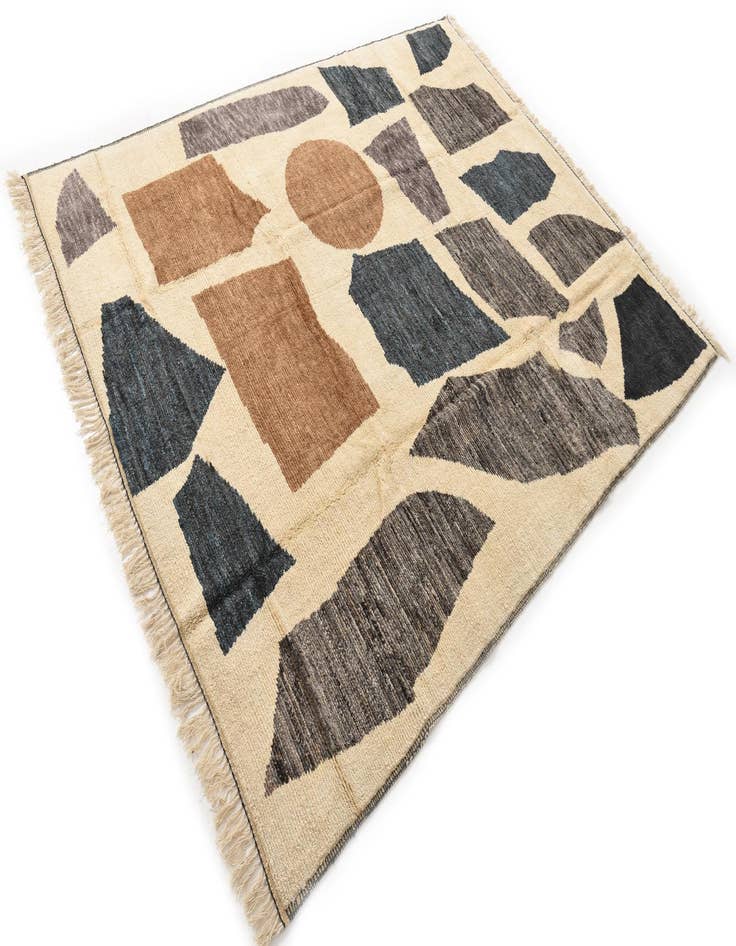 Detail image of 9' 3 x 11' 10 Hand Knotted Moroccan Wool Rug