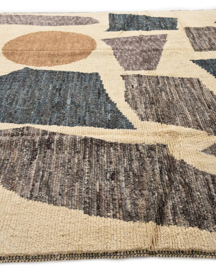 Detail image of 9' 3 x 11' 10 Hand Knotted Moroccan Wool Rug