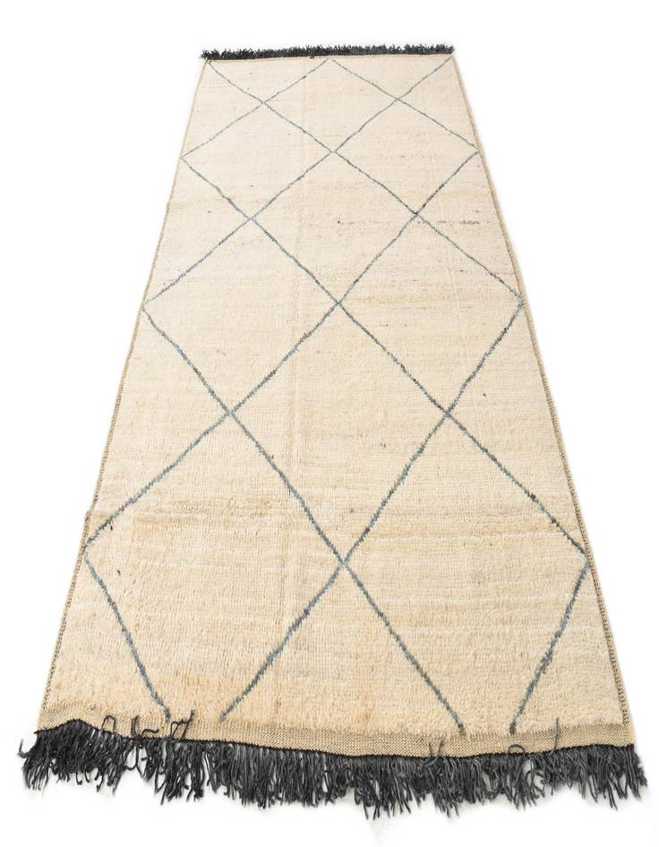 Detail image of  6' 3 x 9' 3  Hand Knotted Moroccan Wool Rug