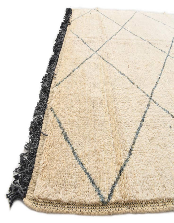 Detail image of  6' 3 x 9' 3  Hand Knotted Moroccan Wool Rug