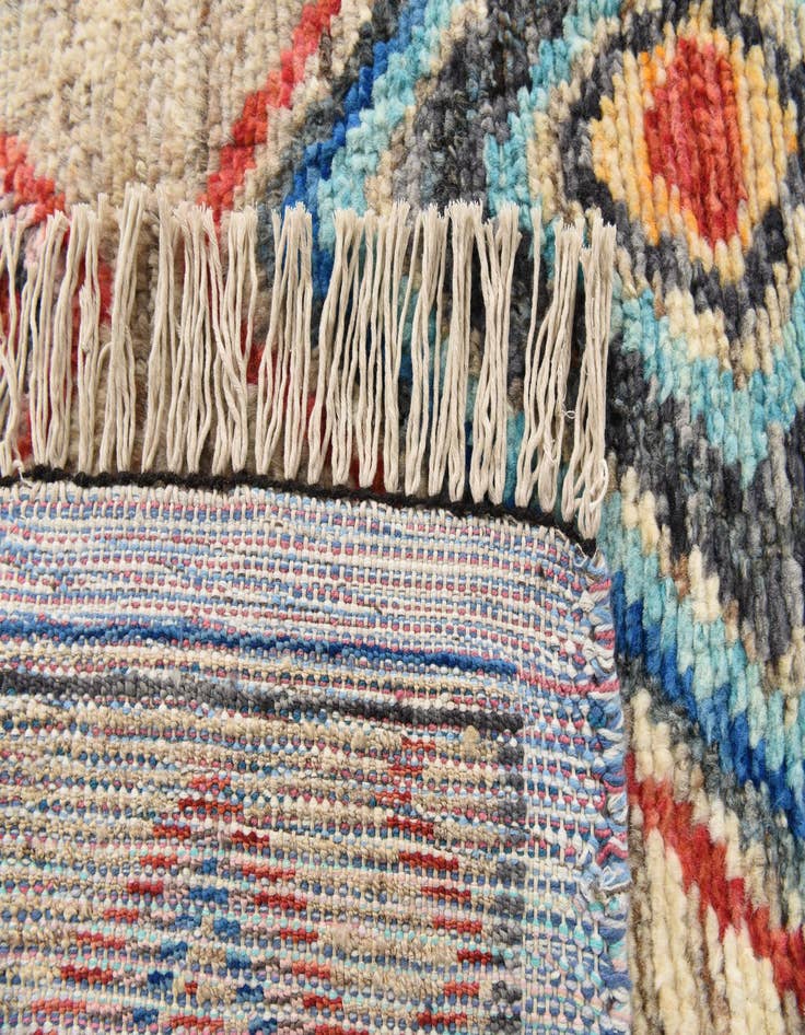 Detail image of  5' 1 x 7' 5  Hand Knotted Moroccan Wool Rug