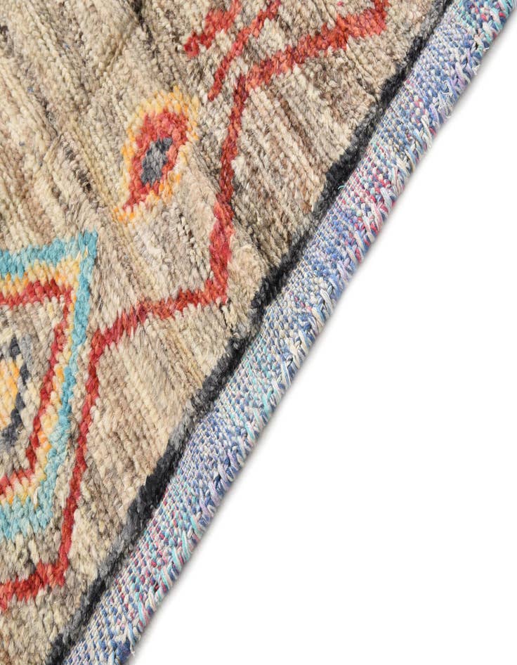 Detail image of  5' 1 x 7' 5  Hand Knotted Moroccan Wool Rug