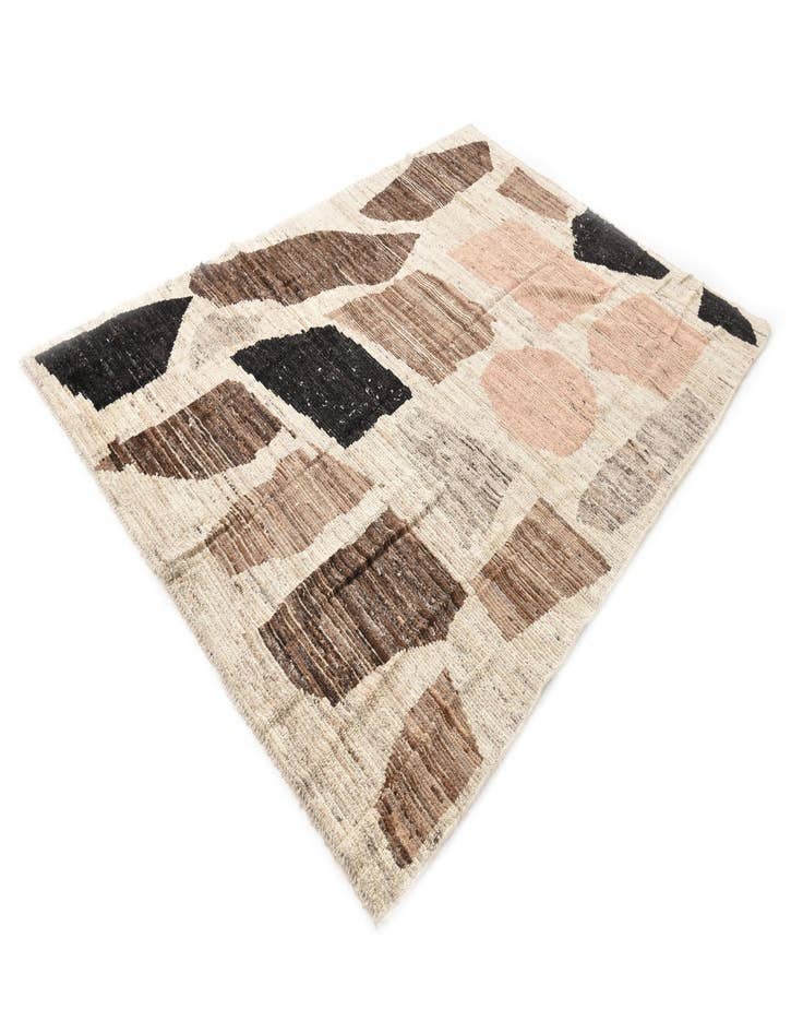 Detail image of  6' x 8' 9  Hand Knotted Moroccan Wool Rug