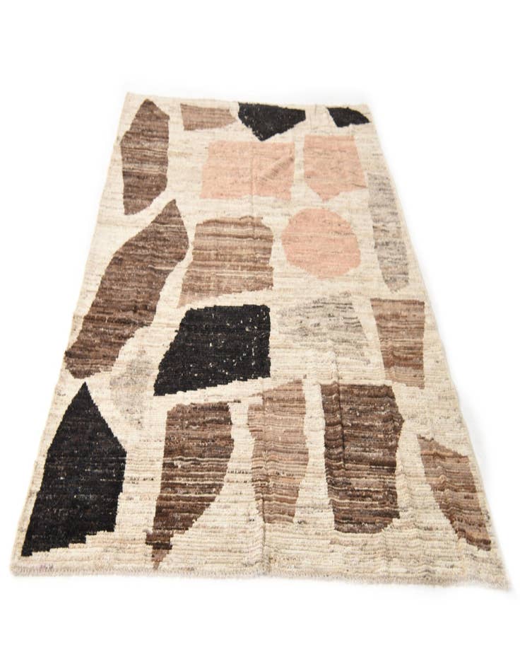 Detail image of  6' x 8' 9  Hand Knotted Moroccan Wool Rug