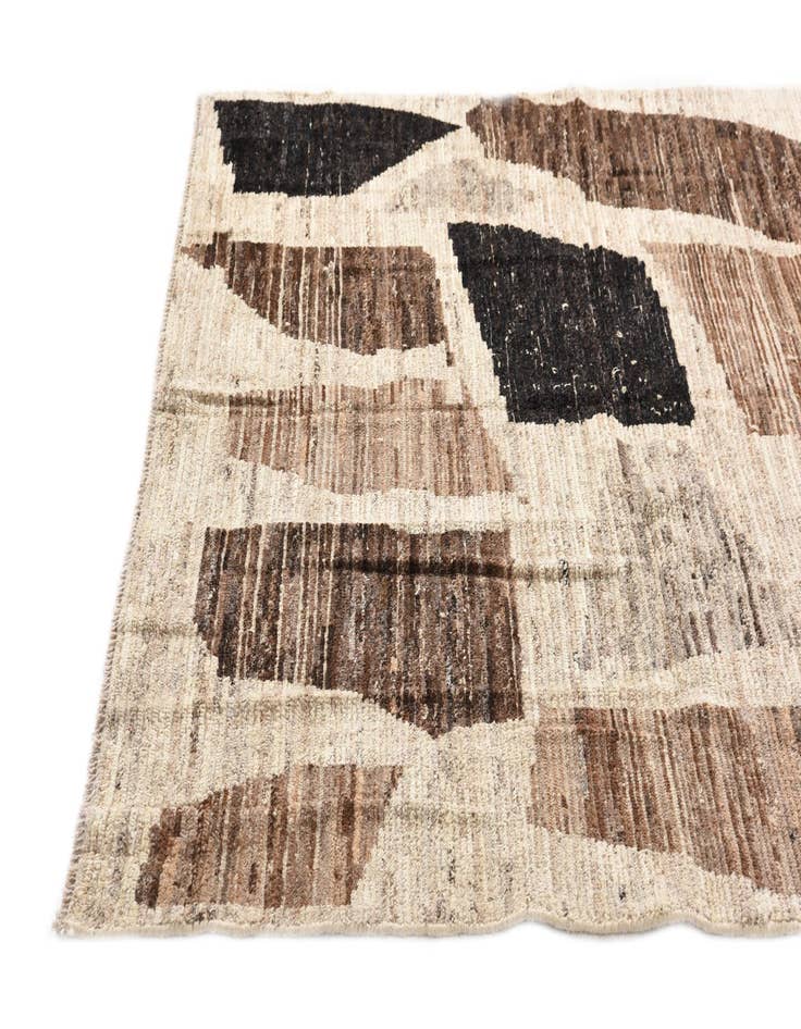 Detail image of  6' x 8' 9  Hand Knotted Moroccan Wool Rug