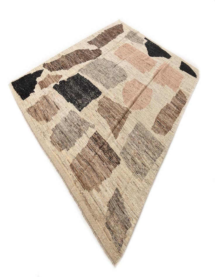 Detail image of  7' 11 x 10' 6  Hand Knotted Moroccan Wool Rug