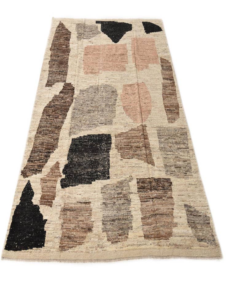 Detail image of  7' 11 x 10' 6  Hand Knotted Moroccan Wool Rug