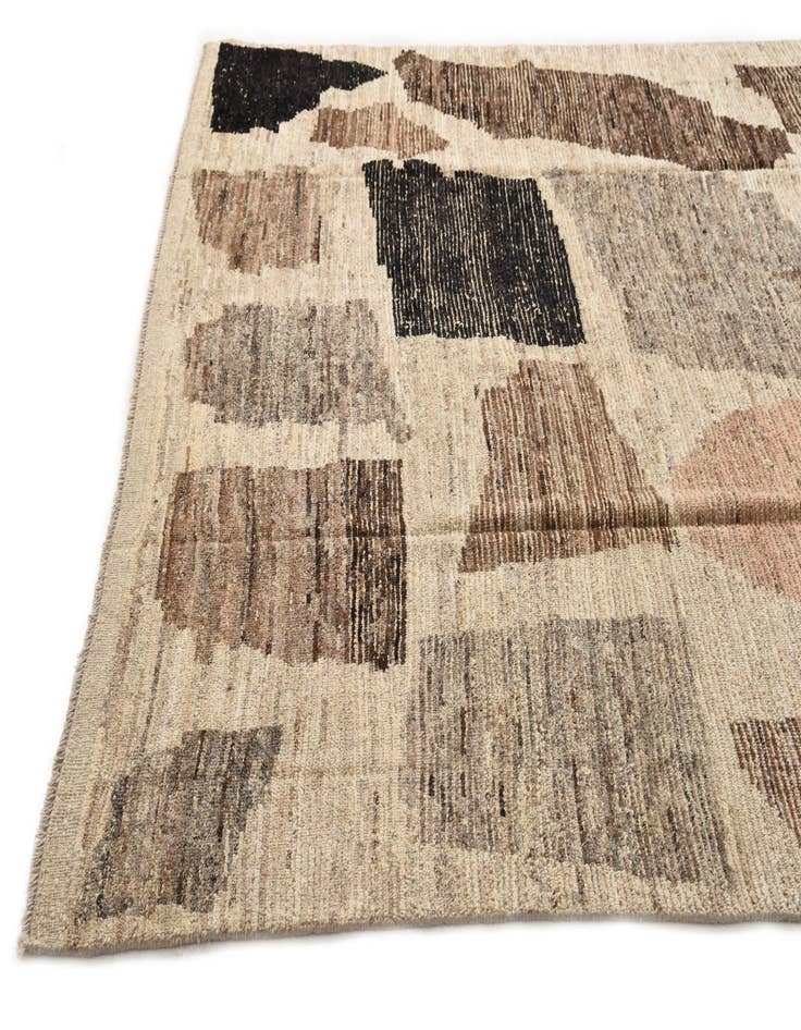 Detail image of  7' 11 x 10' 6  Hand Knotted Moroccan Wool Rug