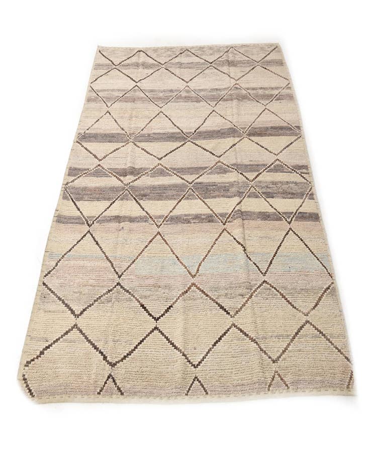 Detail image of  8' 1 x 9' 5  Hand Knotted Moroccan Wool Rug