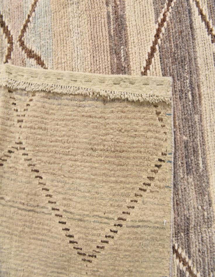 Detail image of  8' 1 x 9' 5  Hand Knotted Moroccan Wool Rug