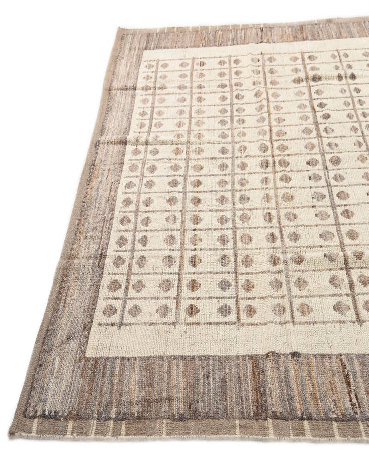 Detail image of  8' 2 x 10' 2  Hand Knotted Moroccan Wool Rug