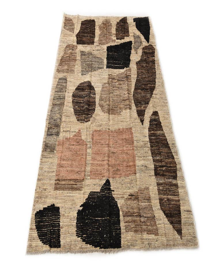 Detail image of  6' x 9' 8  Hand Knotted Moroccan Wool Rug