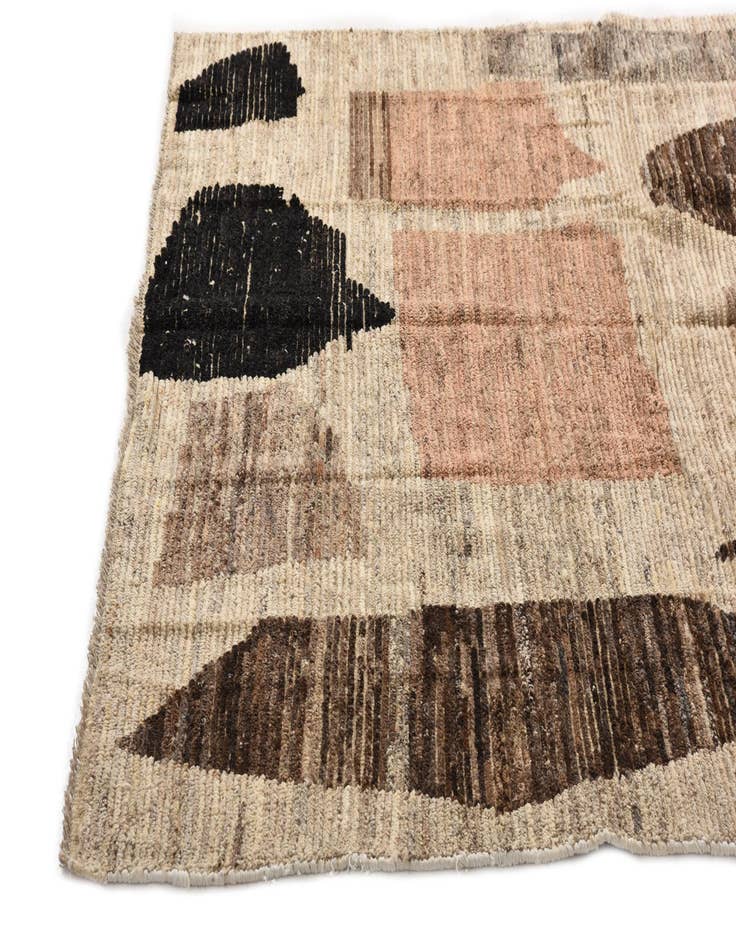 Detail image of  6' x 9' 8  Hand Knotted Moroccan Wool Rug