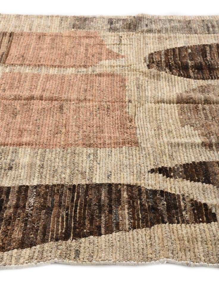 Detail image of  6' x 9' 8  Hand Knotted Moroccan Wool Rug