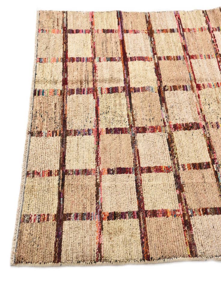 Detail image of  4' 6 x 6' 8  Hand Knotted Moroccan Wool Rug