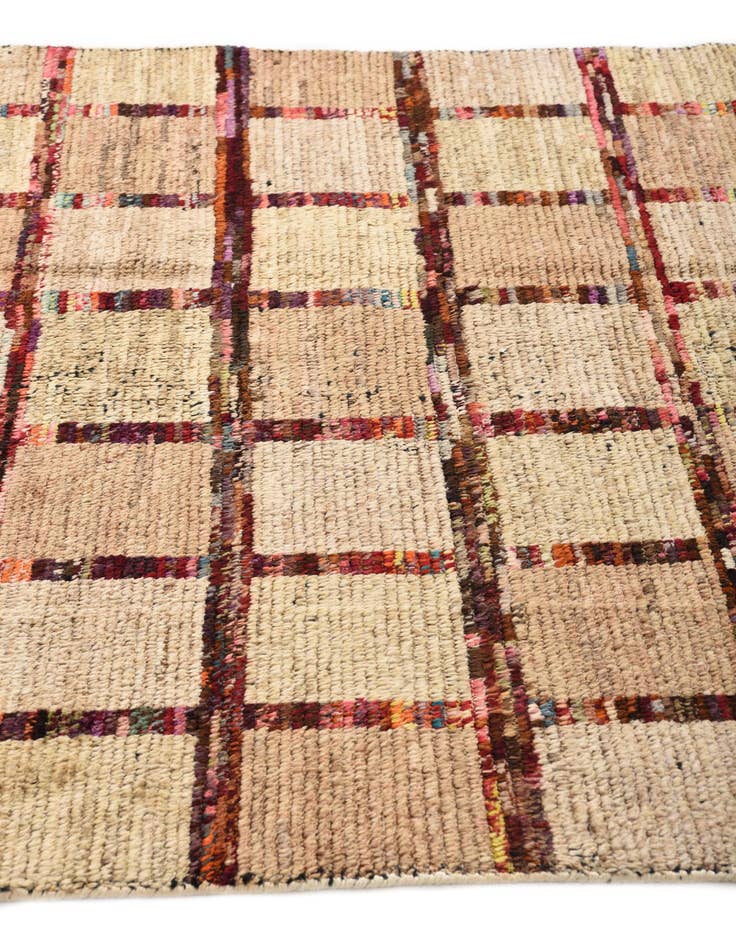 Detail image of  4' 6 x 6' 8  Hand Knotted Moroccan Wool Rug