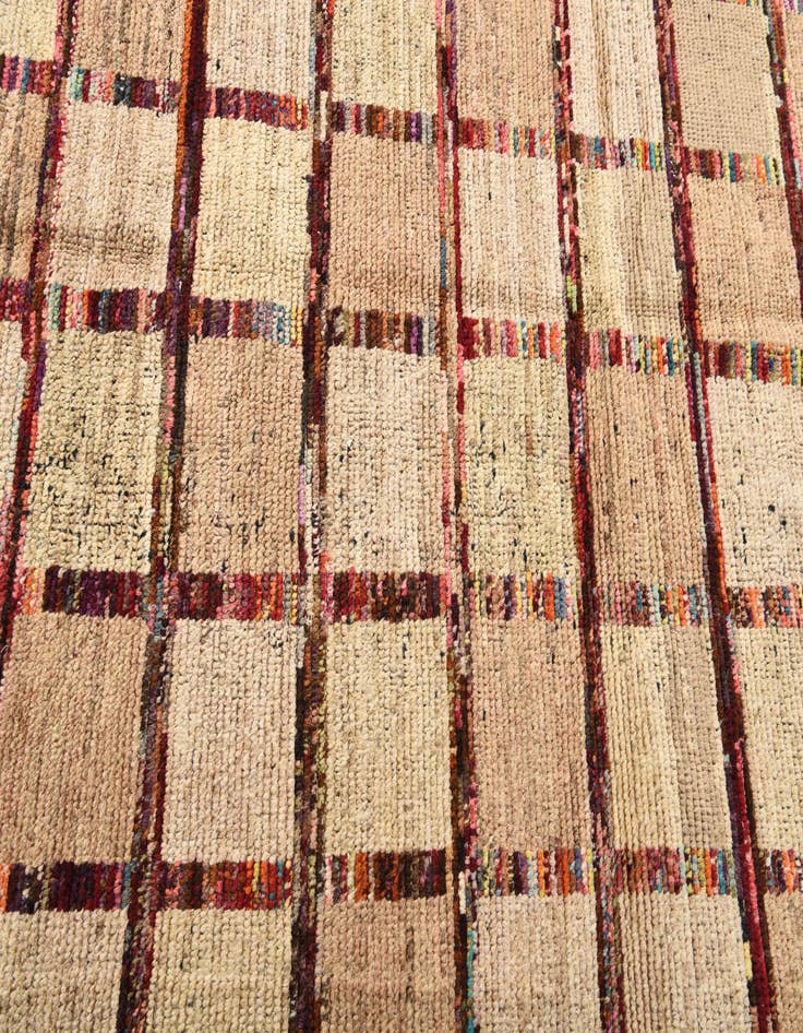 Detail image of  4' 6 x 6' 8  Hand Knotted Moroccan Wool Rug
