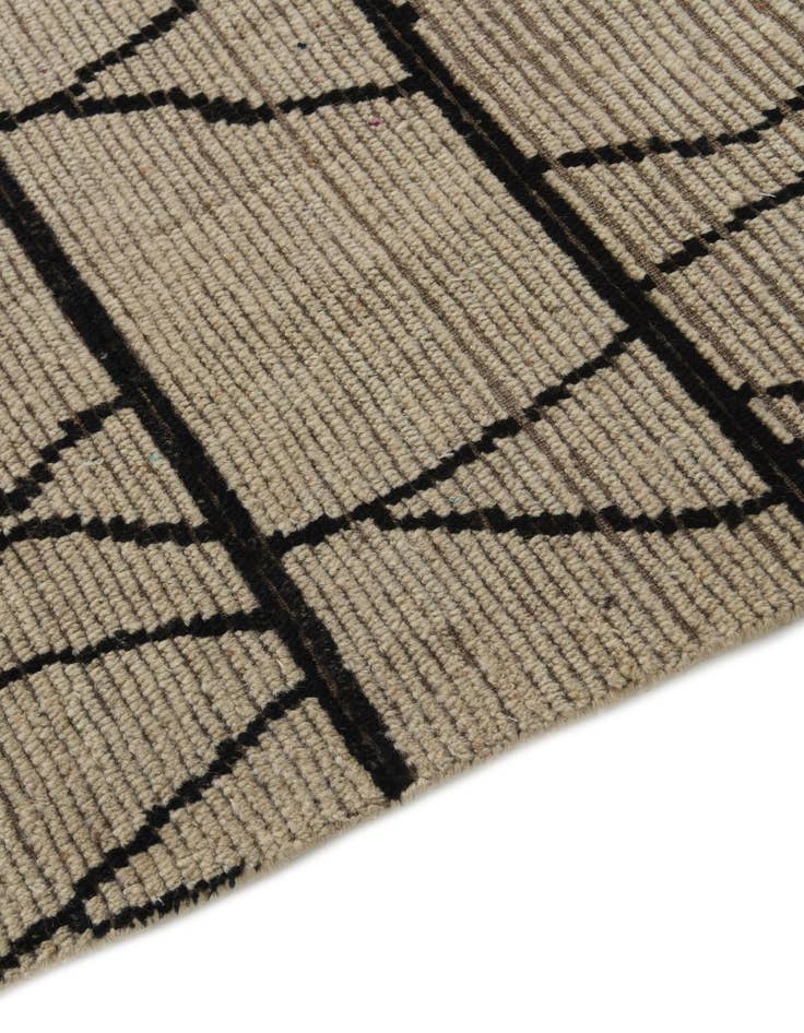 Detail image of  9' x 11' 7  Hand Knotted Moroccan Wool Rug