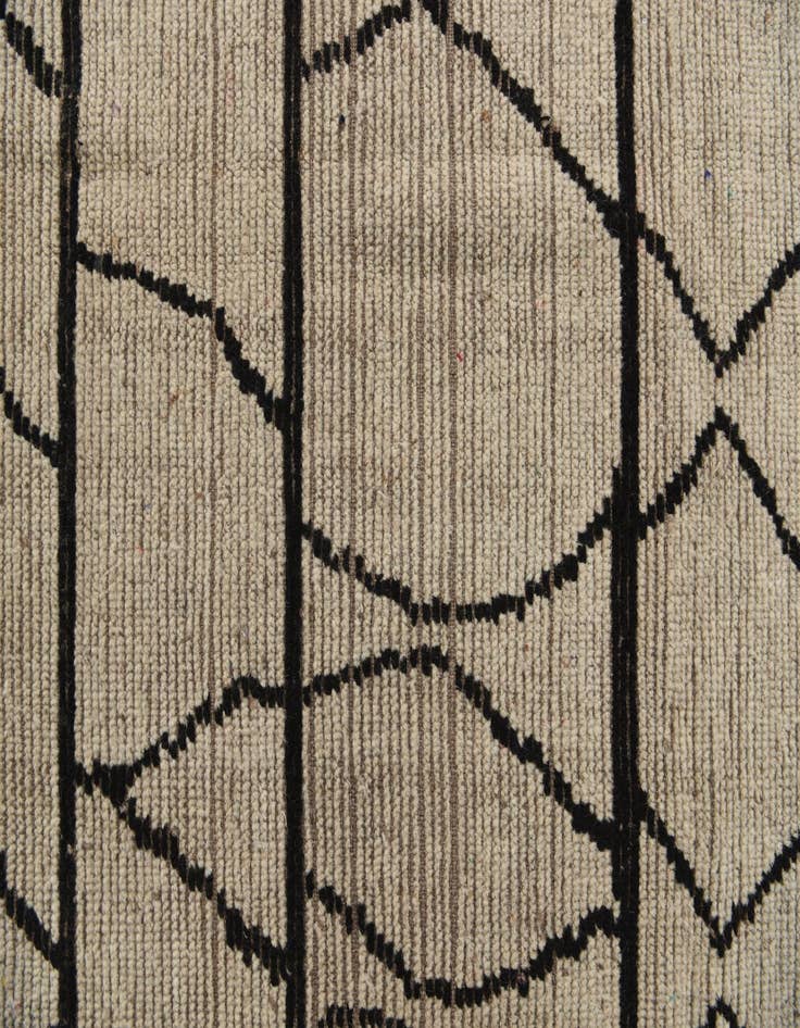 Detail image of  9' x 11' 7  Hand Knotted Moroccan Wool Rug