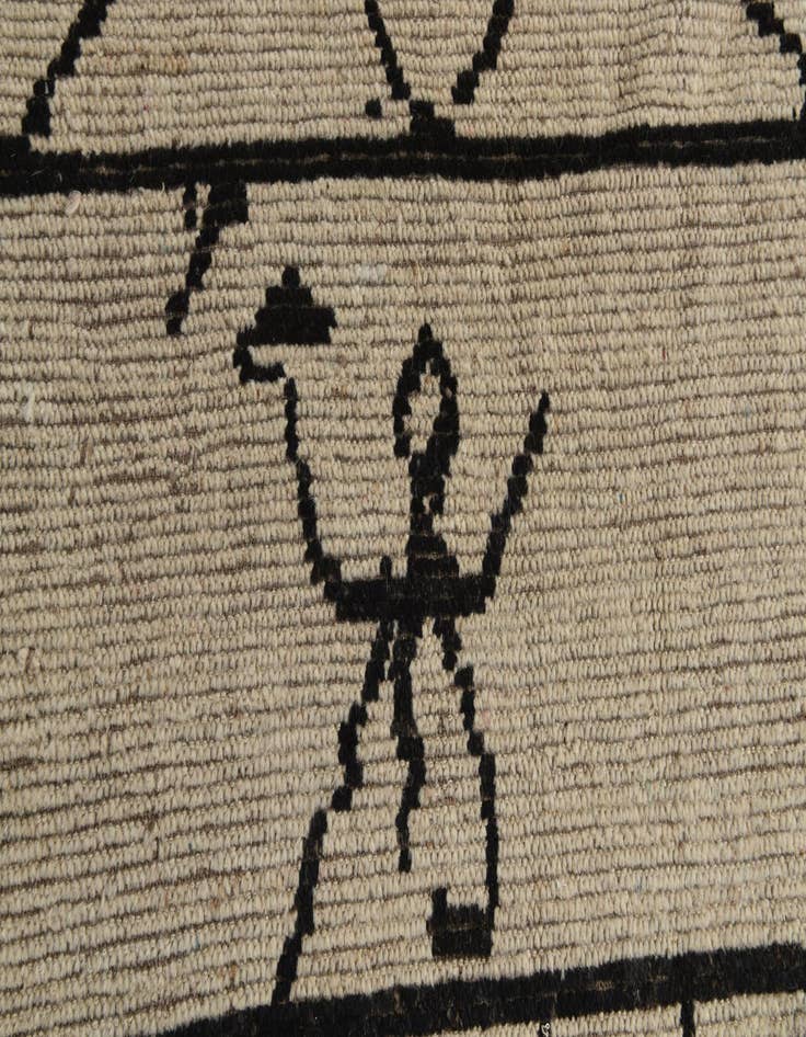 Detail image of  9' x 11' 7  Hand Knotted Moroccan Wool Rug