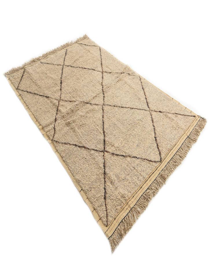 Detail image of  5' 10 x 8' 4  Hand Knotted Moroccan Wool Rug