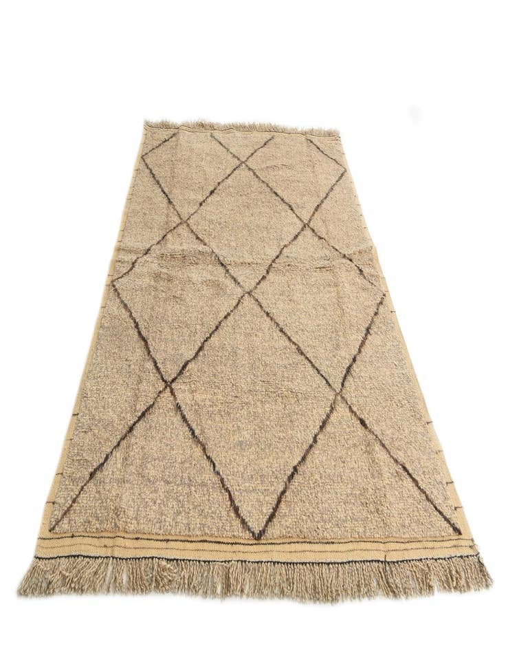 Detail image of  5' 10 x 8' 4  Hand Knotted Moroccan Wool Rug