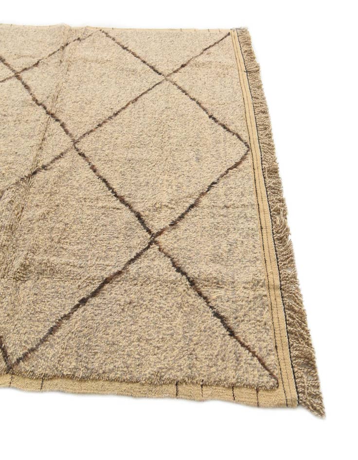 Detail image of  5' 10 x 8' 4  Hand Knotted Moroccan Wool Rug