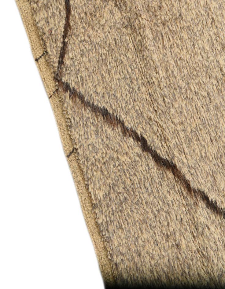 Detail image of  5' 10 x 8' 4  Hand Knotted Moroccan Wool Rug