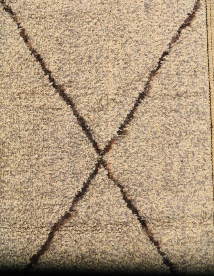 Detail image of  5' 10 x 8' 4  Hand Knotted Moroccan Wool Rug