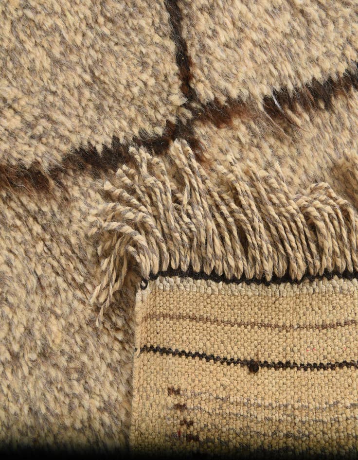 Detail image of  5' 10 x 8' 4  Hand Knotted Moroccan Wool Rug