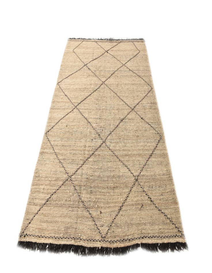 Detail image of  5' 9 x 8' 2  Hand Knotted Moroccan Wool Rug