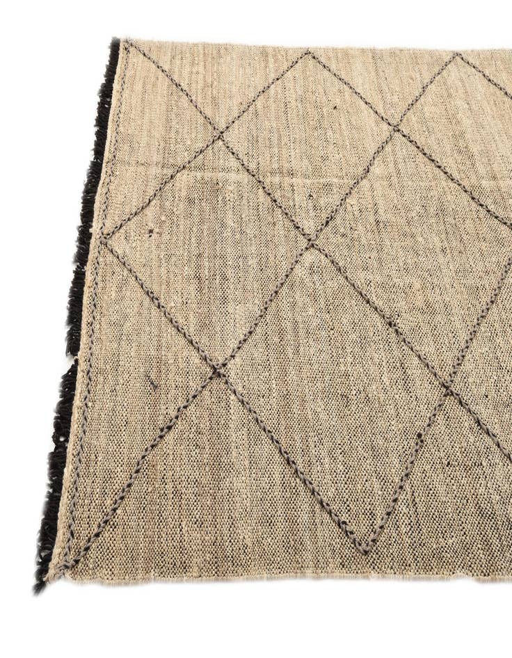 Detail image of  5' 9 x 8' 2  Hand Knotted Moroccan Wool Rug