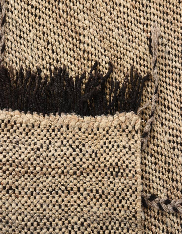 Detail image of  5' 9 x 8' 2  Hand Knotted Moroccan Wool Rug