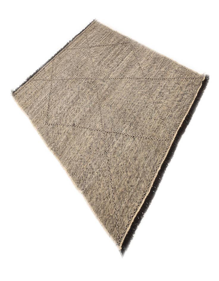 Detail image of  6' 1 x 7' 6  Hand Knotted Moroccan Wool Rug